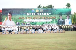 Hadiri Apel Brigade Alsintan di Kalteng, Pangdam Tanjungpura Terima Bantuan Dari Mentan RI