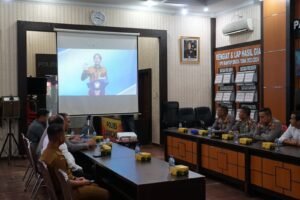 Sekda Langkat Amril Ikuti Zoom Meeting Peluncuran Digitalisasi Layanan Perizinan Penyelenggaraan Event