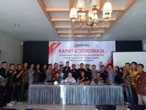 Bawaslu Pesibar Menggelar Rapat Koordinasi Pengawasan Tahapan Penyusunan Daftar Pemilih