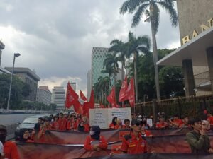 Aliansi Gerakan Buruh Bersama Rakyat (Gebrak) Berencana Menggelar Aksi Penolakan Program Tabungan Perumahan Rakyat (Tapera) yang Lebih Besar Dibanding Yang Digelar Pada Kamis.