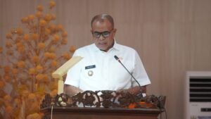Pj. Bupati Langkat Hadiri Rapat Paripurna DPRD Falam Rangka Pengesahan Ranperda Tentang LPJ APBD T.A. 2023