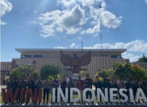 Dansatgas Yonkav 6/Naga Karimata Dampingi Danrem 161/WS Ke PLBN Wini