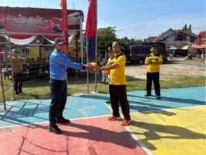 Pembukaan Turnamen Voli Polres Pesisir Barat Dalam Rangka HUT Bhayangkara ke-78