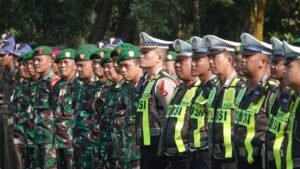 Kunker Presiden RI Ke Lampung Tengah, Dandim 0411/KM Bersama Kapolres Pimpin Apel Gabungan Kesiapan Pengamanan