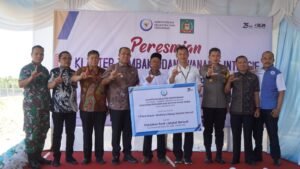 Wakapolres Langkat Hadiri Peresmian Klaster Tambak Udang Bantuan Kementerian Kelautan Dan Perikanan Di Desa Pasar Rawa