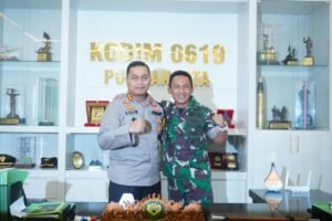 Perkuat Sinergitas, AKBP Lilik Ardhiansya Bersilaturahmi Ke Kodim 0619/Purwakarta