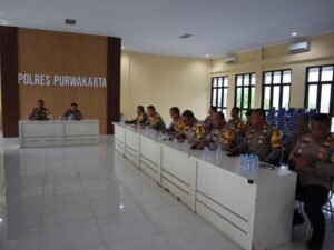 Melalui Virtual, Polres Purwakarta Ikuti Sosialisasi Pemahaman Penggunaan Media Sosial