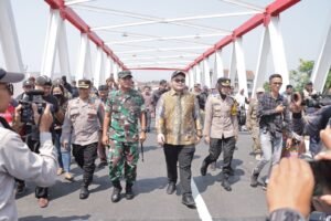 Wakapolres Kediri Hadiri Peresmian Jembatan Jongbiru
