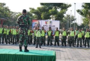 Kodim 0808 Laksanakan Apel Gelar Dalam Rangka Kesiapan Pam Pilkada Serentak Tahun 2024 Di Wilayah Blitar