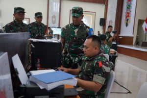 Pangdam Tanjungpura Tinjau Latihan Posko I Korem 102/Pjg