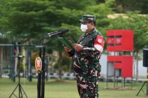 Tingkatkan Kemampuan Satuan Tanggulangi Karhutla, Kapoksahli Pangdam XII/Tpr Buka Latihan Lapangan Korem 102/Pjg