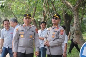 Kapolres Purwakarta Menyambut Kunjungan Kapolri Di PT Win Tekstil Jatiluhur