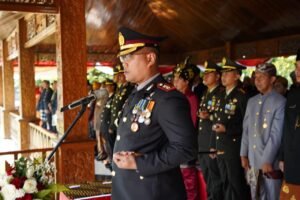 Kapolres Purwakarta Ikuti Upacara Bendera HUT Ke-79 Kemerdekaan RI di Taman Pesanggrahan Pajajaran