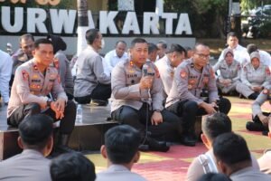 Begini Cara AKBP Lilik Ardiansyah Sampaikan Arahan Ke Anggota Polres Purwakarta