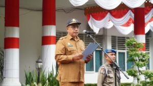 Pj Bupati Langkat Tekankan Pentingnya Tindak Lanjut Pengawasan Untuk Raih Opini WTP Di Apel Gabungan ASN