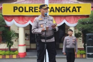Polres Langkat Gelar Apel Pasukan Operasi Mantap Praja Toba 2024