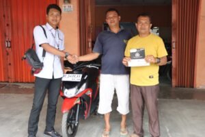 Polres Pringsewu Apresiasi Keberanian Warga Hadang Pelaku Begal, Sepeda motor Yang Rusak Diganti