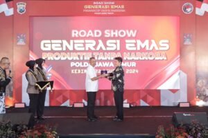 Road Show Generasi Emas Tanpa Narkoba Polda Jatim Sukses Digelar di Kediri