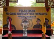 Wakili Kapolres, Kompol H Adi Fauzi Hadiri Pelantikan Pengurus Resor KBPP Polri Purwakarta