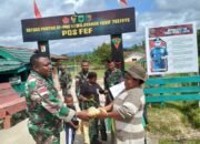 Kepedulian Satgas Yonif 762/VYS Bagi Baju Gratis untuk Warga Distrik FEF
