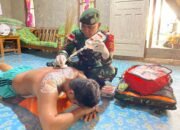 Satgas Yonarmed 11 Kostrad Selamatkan Korban Luka Bakar di Sebatik Tengah