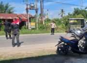 Quick Respon Brimob Kompi 2 Batalyon B Pelopor Evakuasi Laka di Desa Aramiyah Kec, Birem Bayeun Kab, Aceh Timur