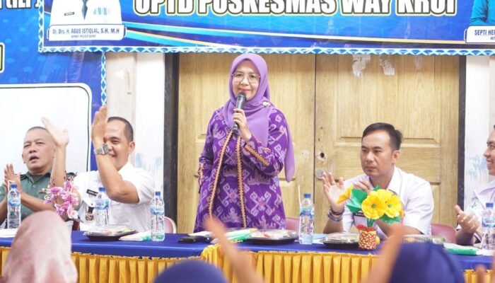 Acara Rakor Lintas Sektoral di Way Krui di Buka Langsung Oleh Ketua TP PKK Pesibar