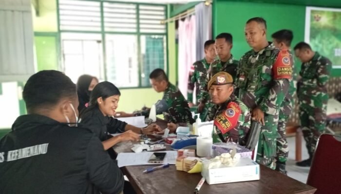 Satgas Yonarhanud 15/DBY Laksanakan Donor Darah