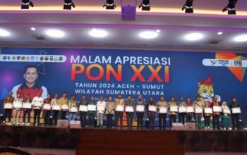 Volunteer PON XXI Aceh-Sumut Pecahkan Rekor MURI, Pj Bupati Langkat Apresiasi Peran Relawan Langkat