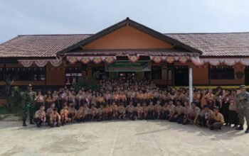 Tenaga Pendidik Dari Satgas Pamtas Yonkav 12/BC Kembali Sambangi Sekolah