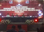 KPU Kota Kediri Melakukan Pengundian Dan Penetapan Calon Walikota Dan Wakil Walikota Kota Kediri 2024