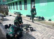 Satgas RI-RDTL Yonarhanud 15/DBY Pos Napan Buat Benih Sayuran Untuk Edukasi Masyarakat Setempat