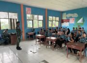 Cerdaskan Generasi Bangsa, Satgas Pamtas Yonarmed 11 Kostrad Mengajar di Sekolah Perbatasan