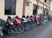 Tim Gabungan Tekab 308 Presisi Polres Pringsewu Berhasil Meringkus Komplotan Pencuri Motor, 21 Unit Kendaraan Disita