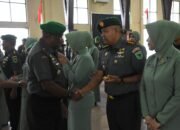 Kasdam Pimpin Laporan Korps Kenaikan Pangkat 1.126 Personel Kodam XVIII/Kasuari Periode 1 Oktober 2024
