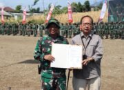 TNI Manunggal Membangun Desa (TMMD) ke-122 di Desa Pagung Kec. Semen Kab. Kediri Resmi Di Buka