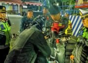 Dipimpin Kabag Ops, Polres Kediri Kota Gelar Razia Cipta Kondisi di Masa Kampanye Pilkada 2024