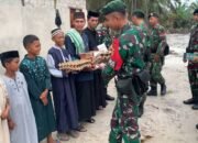 Satgas Pamtas RI-Malaysia Yonarmed 11 Kostrad Bagikan Bantuan ke Ponpes Yayasan Ahmad Bone