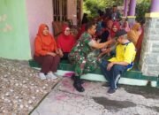 Babinsa Demangan Turut Serta Dalam Pelayanan Kesehatan Lansia