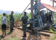 Kebutuhan Air sudah terpenuhi, atas upaya satgas TMMD ke 122, Kodim 0809/Kediri membuat Sumur Bor.