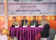 Bantu Peningkatan Usaha Mikro, Satgas TMMD 122 Kodim 0809/Kediri Bersama Dinas Koperasi dan UKM Prov. Jatim Gelar Penyuluhan UMKM