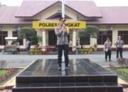 Polres Langkat Gelar Apel Siaga I Untuk Pengamanan Pelantikan Presiden Dan Wapres 2024