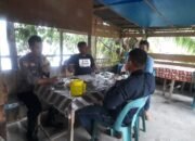 Bhabinkamtibmas Polsek Pangkalan Susu Sampaikan Himbauan Kamtibmas Jelang Pemilu Damai 2024