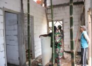 Sas Fisik RTLH TMMD 122 Kodim 0809/Kediri Rumah Rudi Santoso Capai 80 Persen