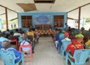 Bersama Masyarakat, Satgas Yonif 512/QY Deklarasi Pembrantasan Miras dan Narkoba di Distrik Yaffi.