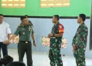 Dansatgas TMMD 122 Kodim 0809/Kediri Sambut dan Dampingi Danrem 082/CPYJ Tinjau Kesiapan Penutupan