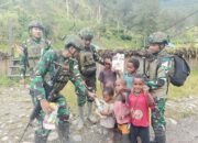 Satgas Mobile Yonif 323 Bawa Keceriaan Untuk Anak Papua