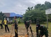 Sinergitas Satgas Yonif 762/VYS bersama Polres Maybrat Pada Kegiatan Karya Bakti di GKI Sion Kumurkek