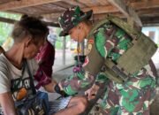 Jalin Kedekatan Dengan Masyarakat, Satgas Yonif 131/BRS Laksanakan Komsos di Kampung Pikere