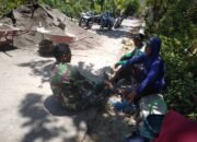 Babinsa Klego Komsos Di Sela Waktu Rabat Beton